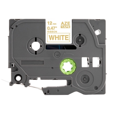 AZe-R234 12mm白底金字兄弟標簽色帶